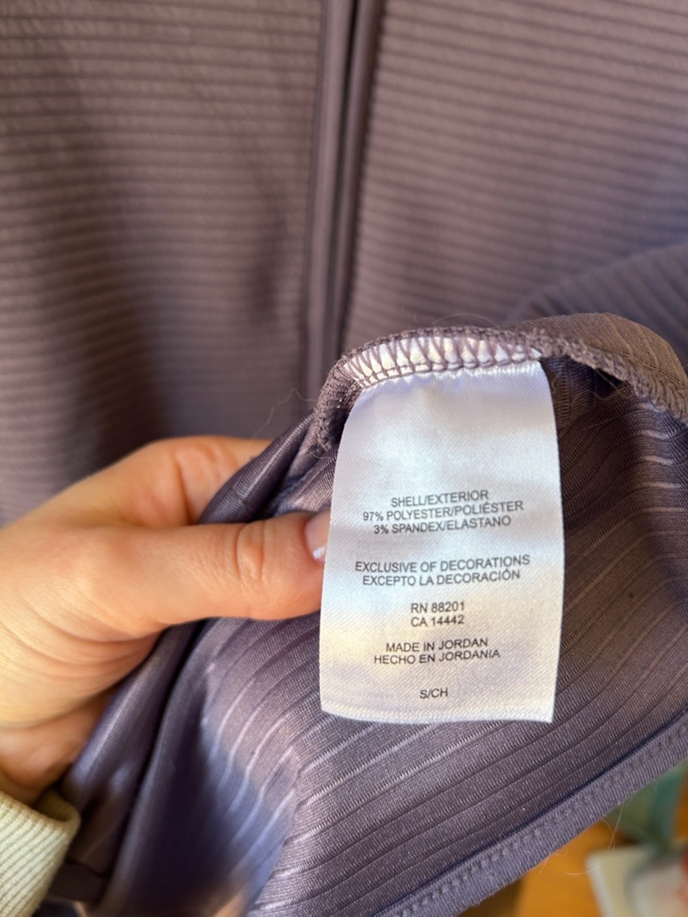 MPG Lavender Ribbed Zip-Front Puffer Jacket - Picture 10 of 13